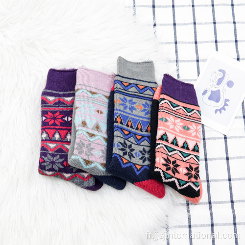 Chaussettes longues pour femmes épaissies chaudes personnalisées